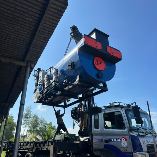 LẮP ĐẶT NỒI HƠI GHI XÍCH 4000 KG TẠI KHU CÔNG NGHIỆP THANH HƯƠNG TIỀN GIANG